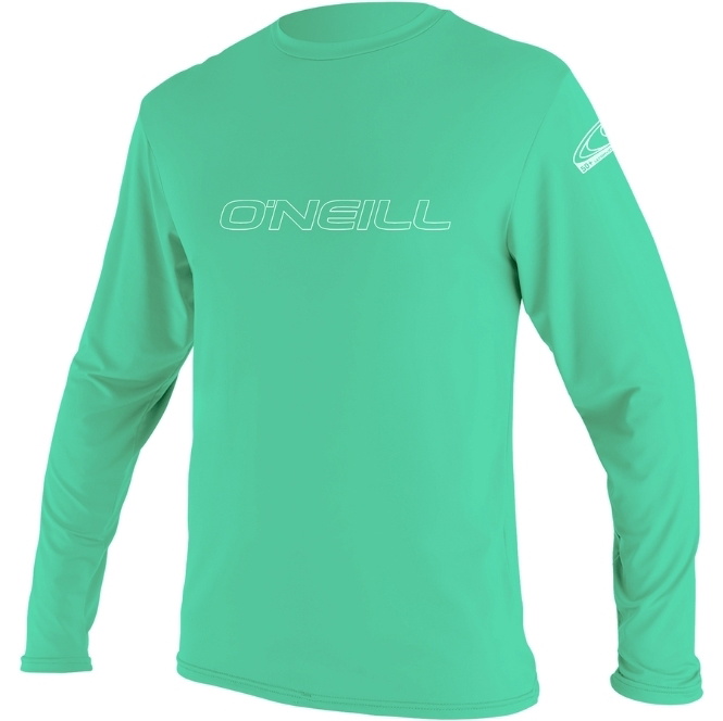 2026 O'Neill Youth Basic Skins Camiseta Rash De Manga Comprida 4341 - Light Aqua